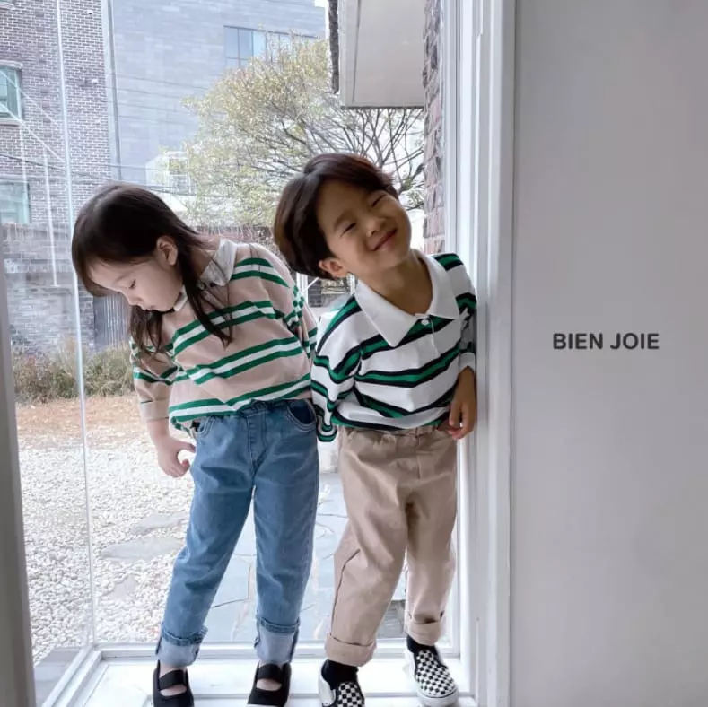 Bien Joie - Korean Children Fashion - #kidzfashiontrend - Biz Collar Tee - 11
