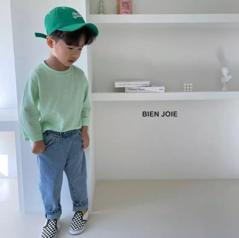 Bien Joie - Korean Children Fashion - #kidzfashiontrend - Morning Stripes Tee - 10