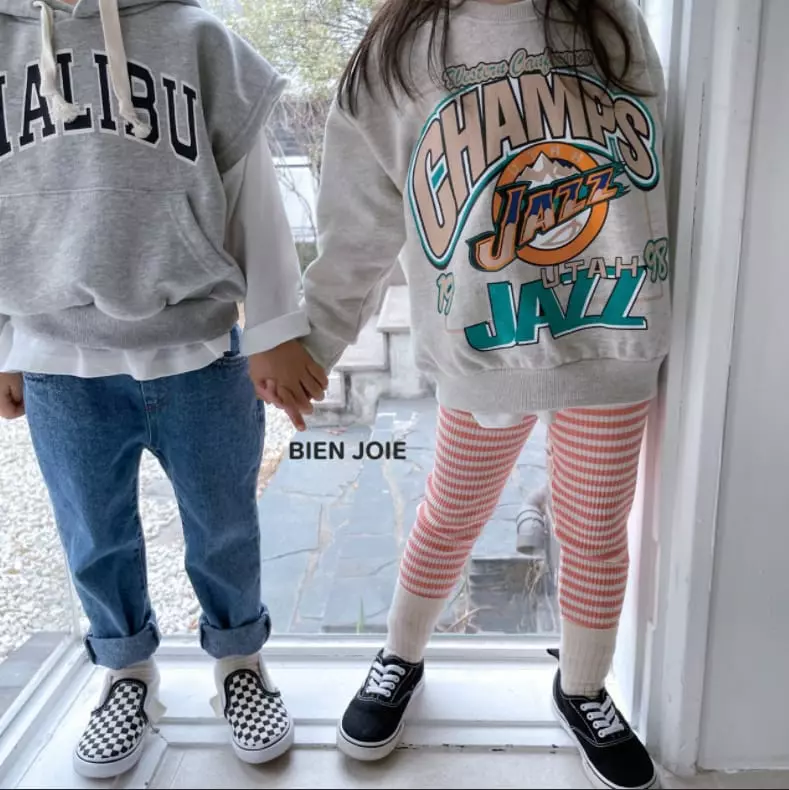 Bien Joie - Korean Children Fashion - #kidzfashiontrend - Issue Stripes Leggings - 8