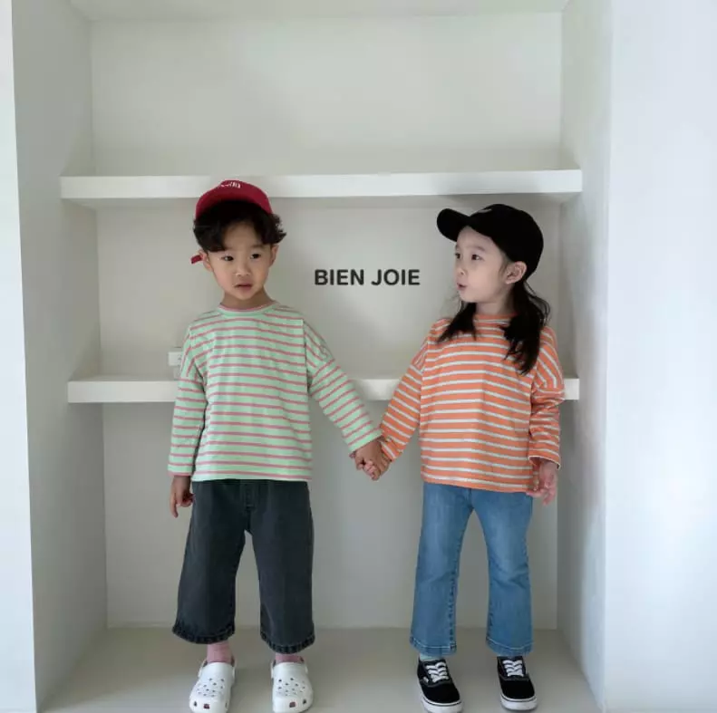 Bien Joie - Korean Children Fashion - #minifashionista - Spring Stripes Tee - 2