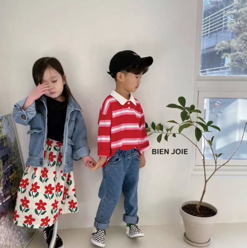 Bien Joie - Korean Children Fashion - #stylishchildhood - Tam Tam Denim Jacket - 2