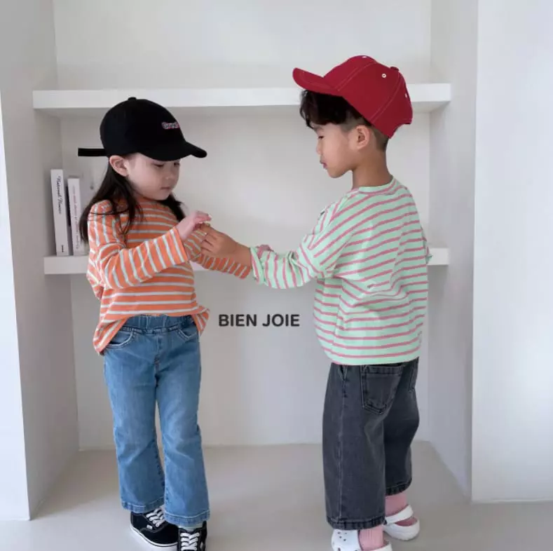 Bien Joie - Korean Children Fashion - #stylishchildhood - Spring Stripes Tee - 6