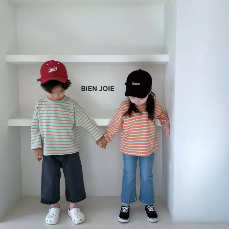 Bien Joie - Korean Children Fashion - #prettylittlegirls - Spring Stripes Tee - 4