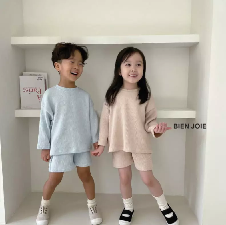 Bien Joie - Korean Children Fashion - #todddlerfashion - Mud Top Bottom Set - 3