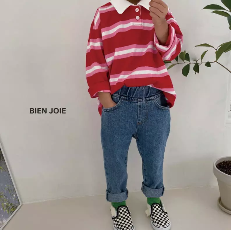 Bien Joie - Korean Children Fashion - #todddlerfashion - Biz Collar Tee