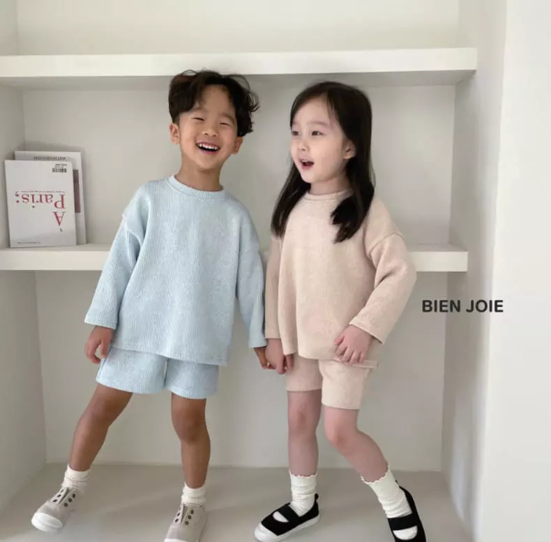 Bien Joie - Korean Children Fashion - #todddlerfashion - Mud Top Bottom Set - 4