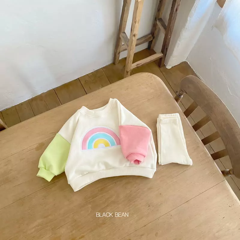 Black Bean - Korean Baby Fashion - #babyboutique - Bebe Unique Top Bottom Set - 6