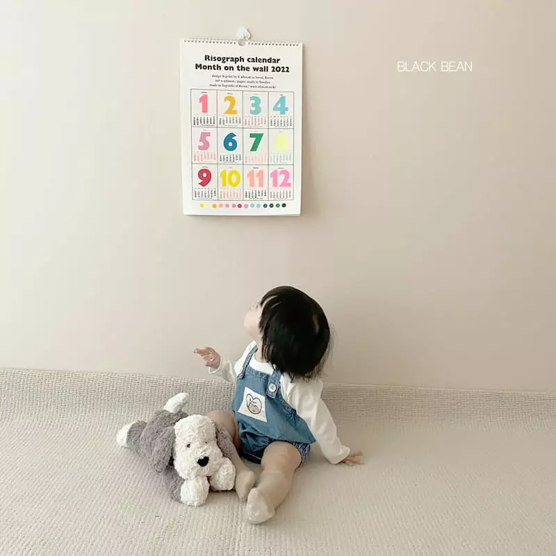 Black Bean - Korean Baby Fashion - #babyfashion - Baba Top Dungarees Set - 9