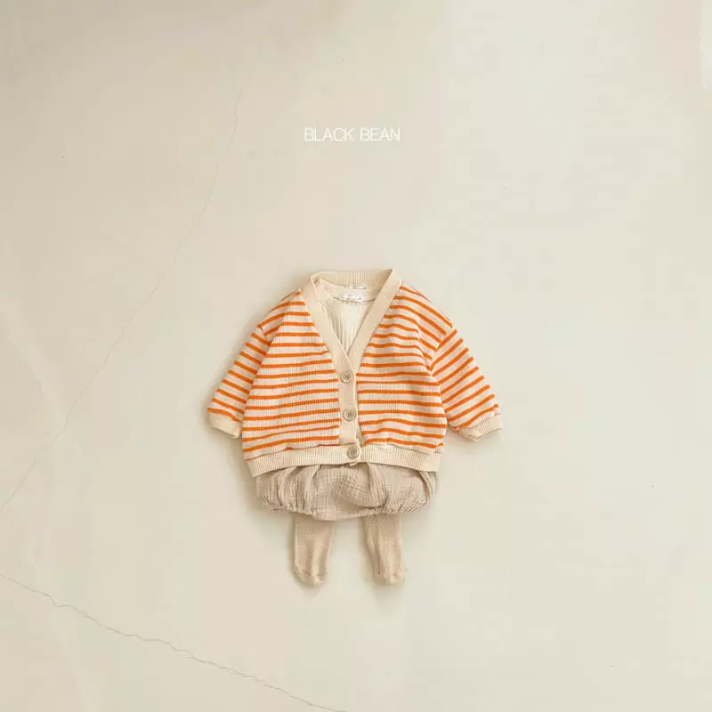 Black Bean - Korean Baby Fashion - #babyfashion - Wafer Cardigan Bebe - 8