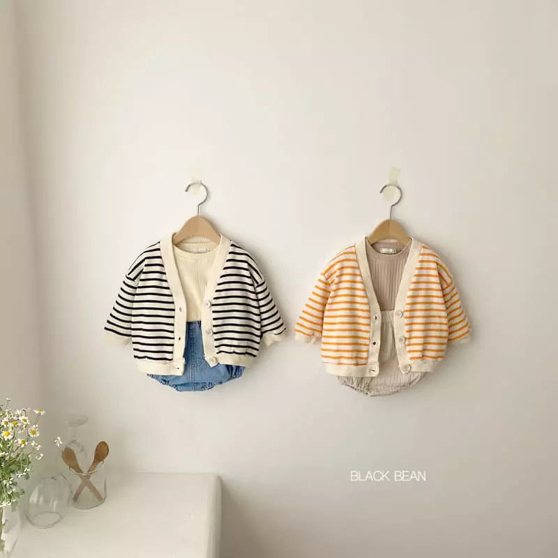 Black Bean - Korean Baby Fashion - #babyfever - Wafer Cardigan Bebe - 9