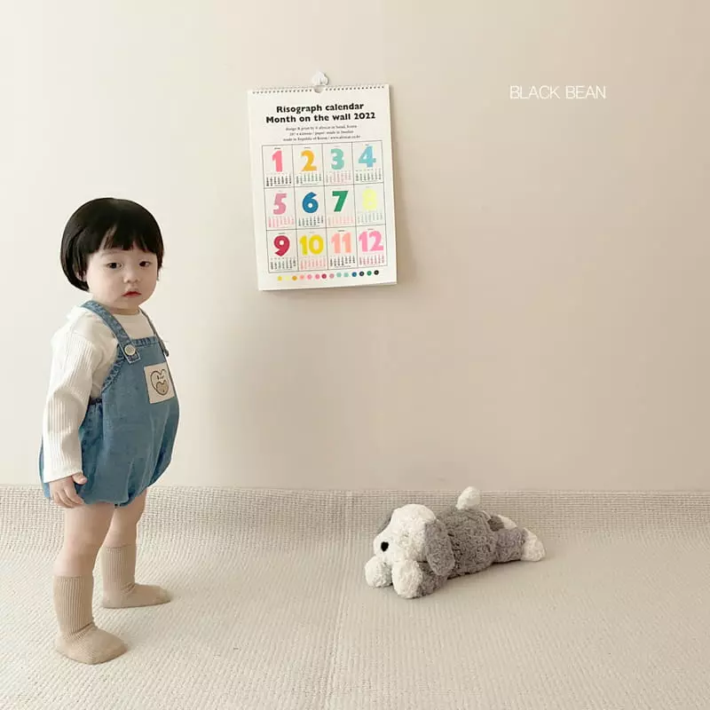 Black Bean - Korean Baby Fashion - #babygirlfashion - Baba Top Dungarees Set - 11