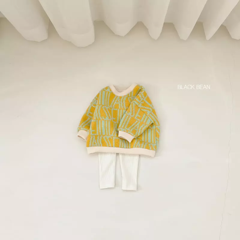 Black Bean - Korean Baby Fashion - #babyoutfit - Alphabet Bebe Knit  - 3