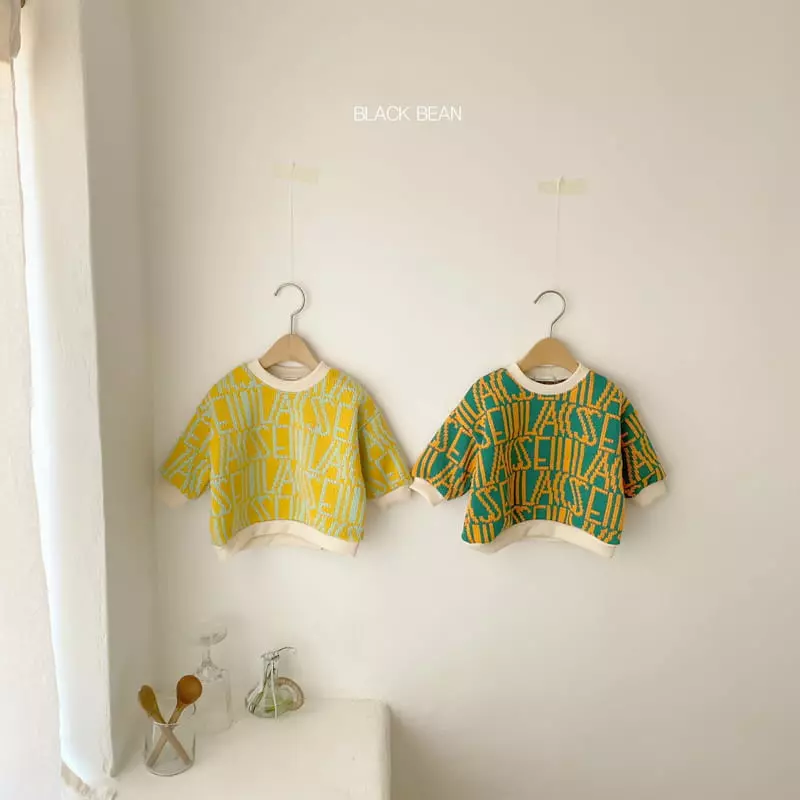 Black Bean - Korean Baby Fashion - #babyoutfit - Alphabet Bebe Knit  - 4