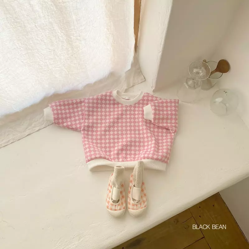 Black Bean - Korean Baby Fashion - #babyoutfit - Bebe Check Knit - 2