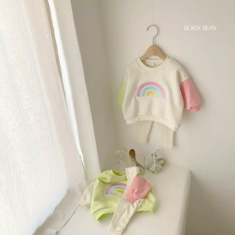 Black Bean - Korean Baby Fashion - #babyoutfit - Bebe Unique Top Bottom Set