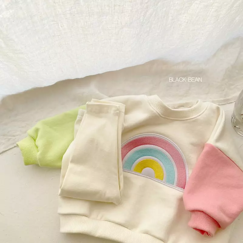 Black Bean - Korean Baby Fashion - #babywear - Bebe Unique Top Bottom Set - 3