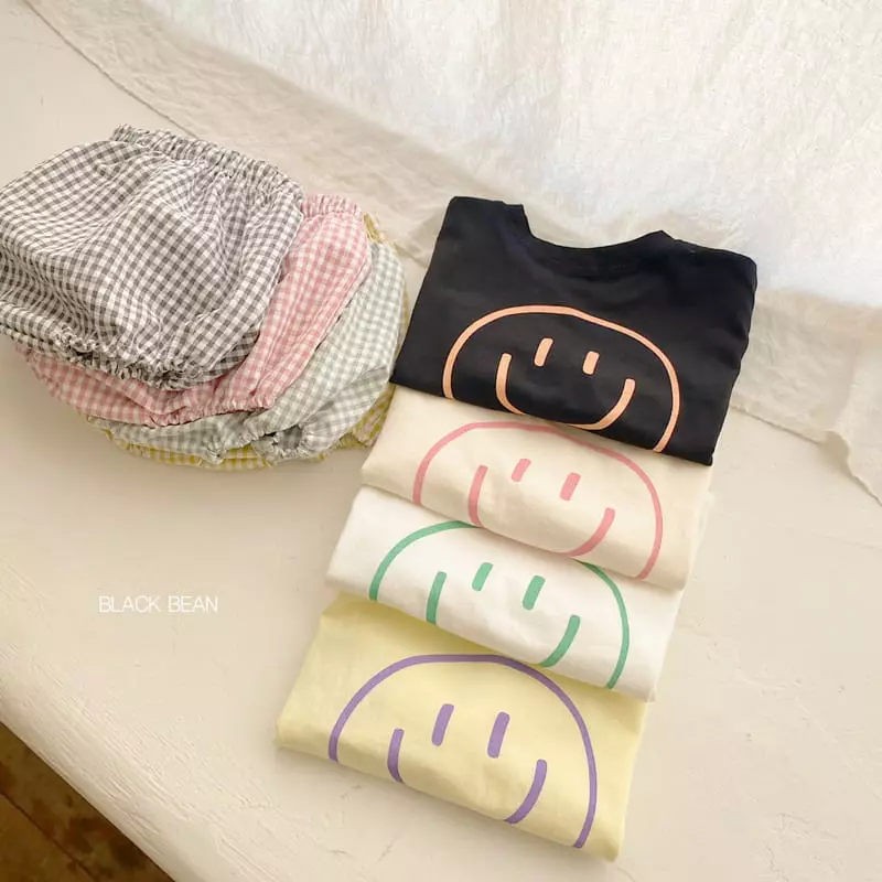Black Bean - Korean Baby Fashion - #onlinebabyshop - Colabo Bebe Top Bottom Set