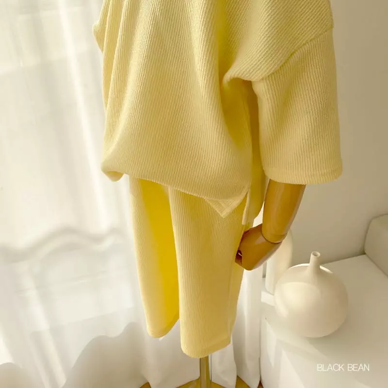 Black Bean - Korean Children Fashion - #childofig - Creamy Top Bottom Set - 3