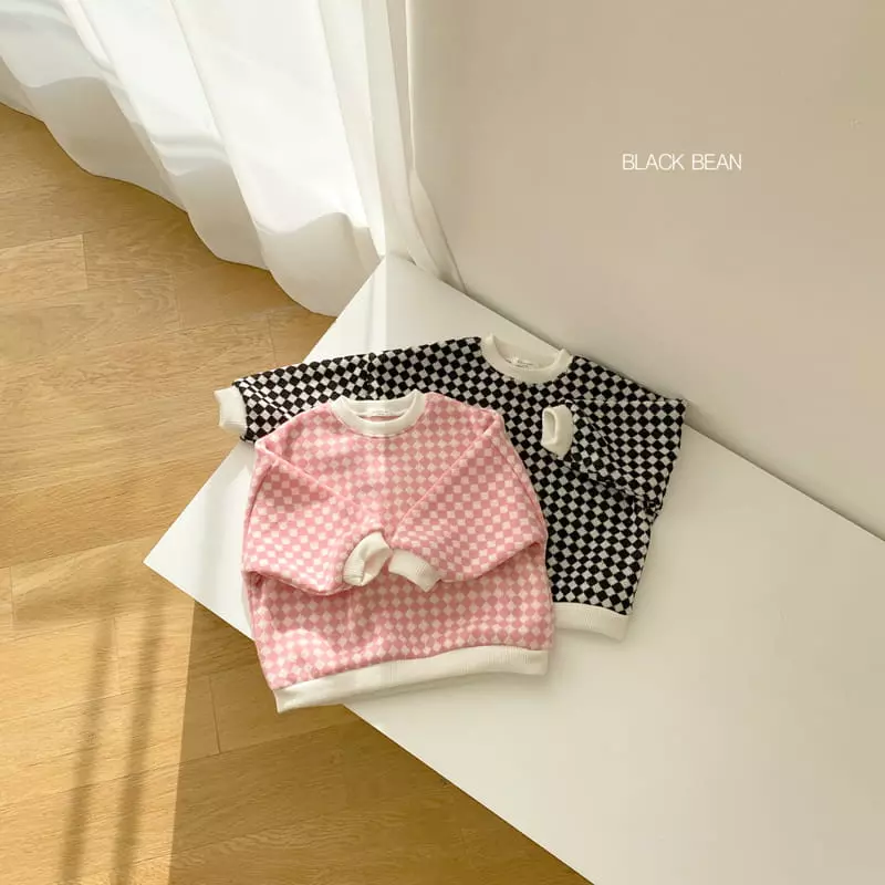 Black Bean - Korean Children Fashion - #childofig - Check Knit 