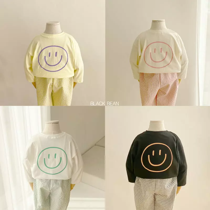 Black Bean - Korean Children Fashion - #childofig - Colabo Top Bottom Set - 2