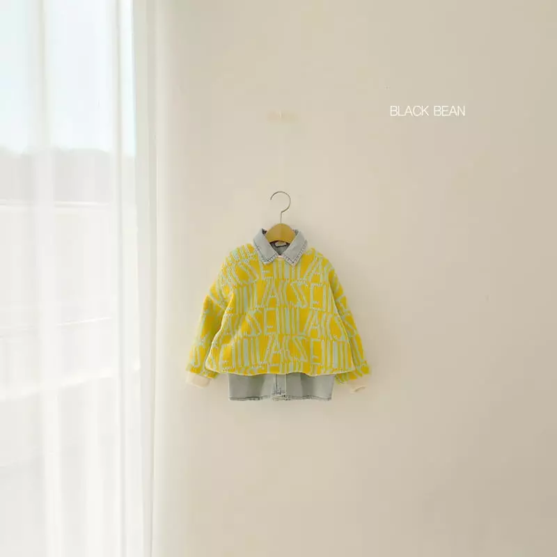 Black Bean - Korean Children Fashion - #childrensboutique - Alphabet Knit