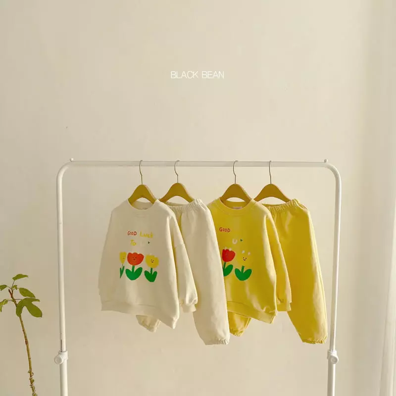Black Bean - Korean Children Fashion - #designkidswear - Tulip Top Bottom Set - 2