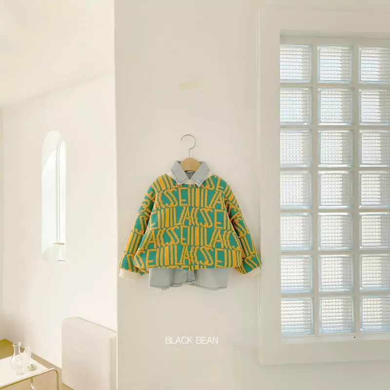 Black Bean - Korean Children Fashion - #designkidswear - Alphabet Knit - 2