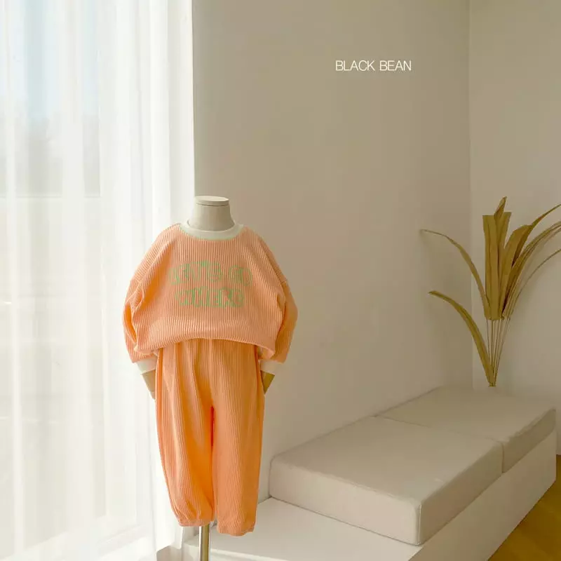 Black Bean - Korean Children Fashion - #discoveringself - Twist Top Bottom Set - 6