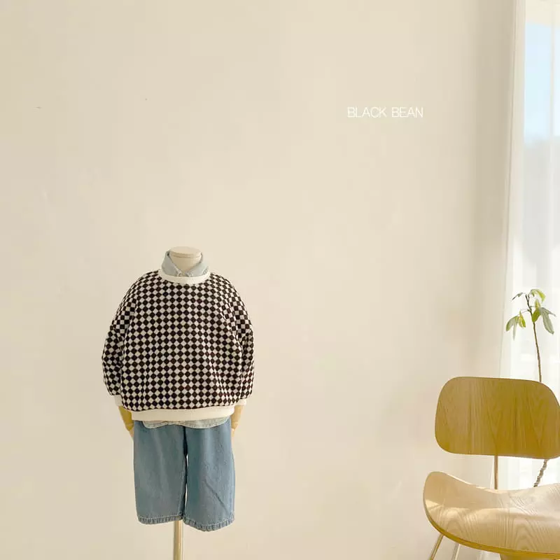 Black Bean - Korean Children Fashion - #fashionkids - Check Knit  - 5