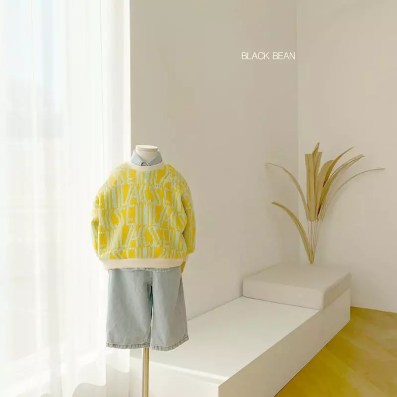 Black Bean - Korean Children Fashion - #discoveringself - Alphabet Knit - 4