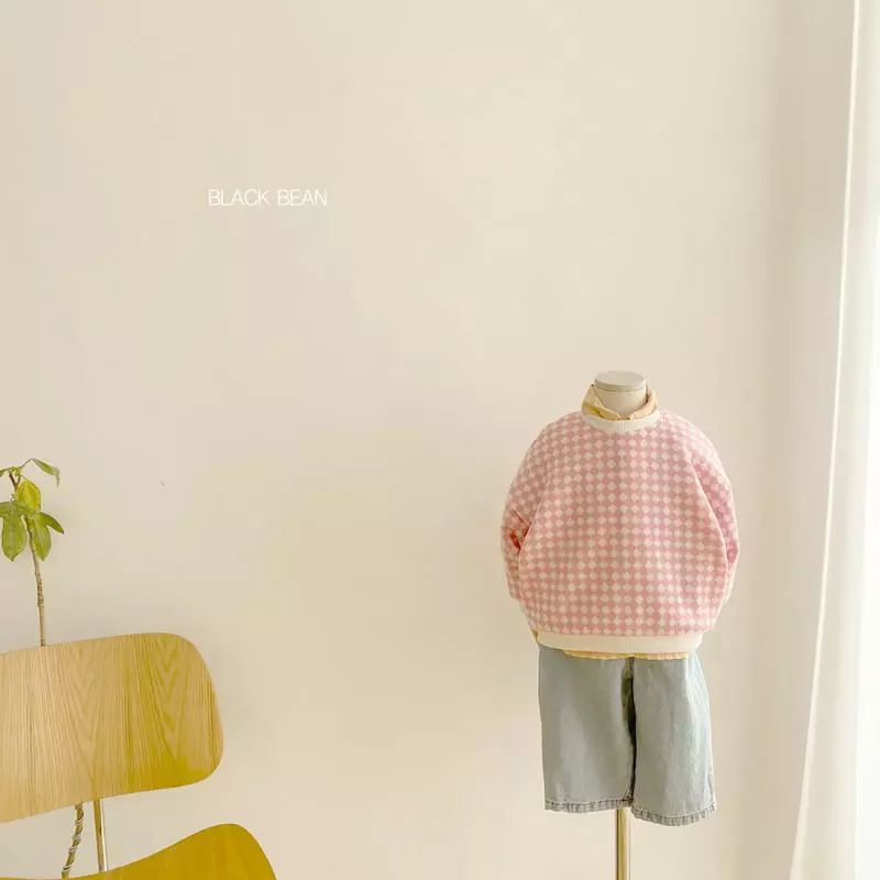 Black Bean - Korean Children Fashion - #kidsshorts - Check Knit  - 6