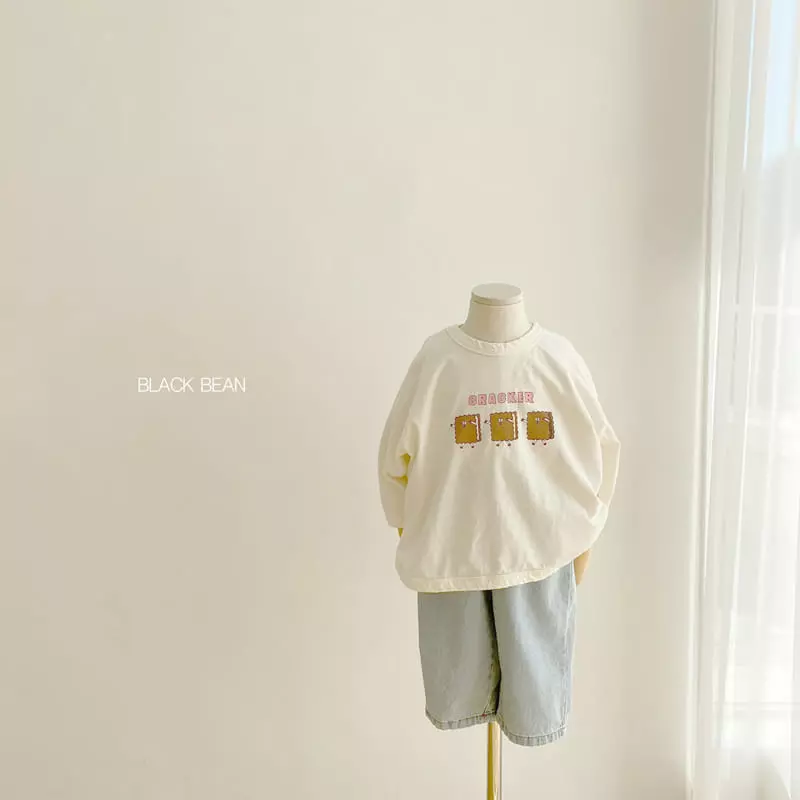 Black Bean - Korean Children Fashion - #kidsstore - Cracker Piping Tee - 4