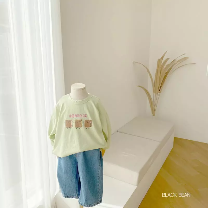 Black Bean - Korean Children Fashion - #littlefashionista - Cracker Piping Tee - 6