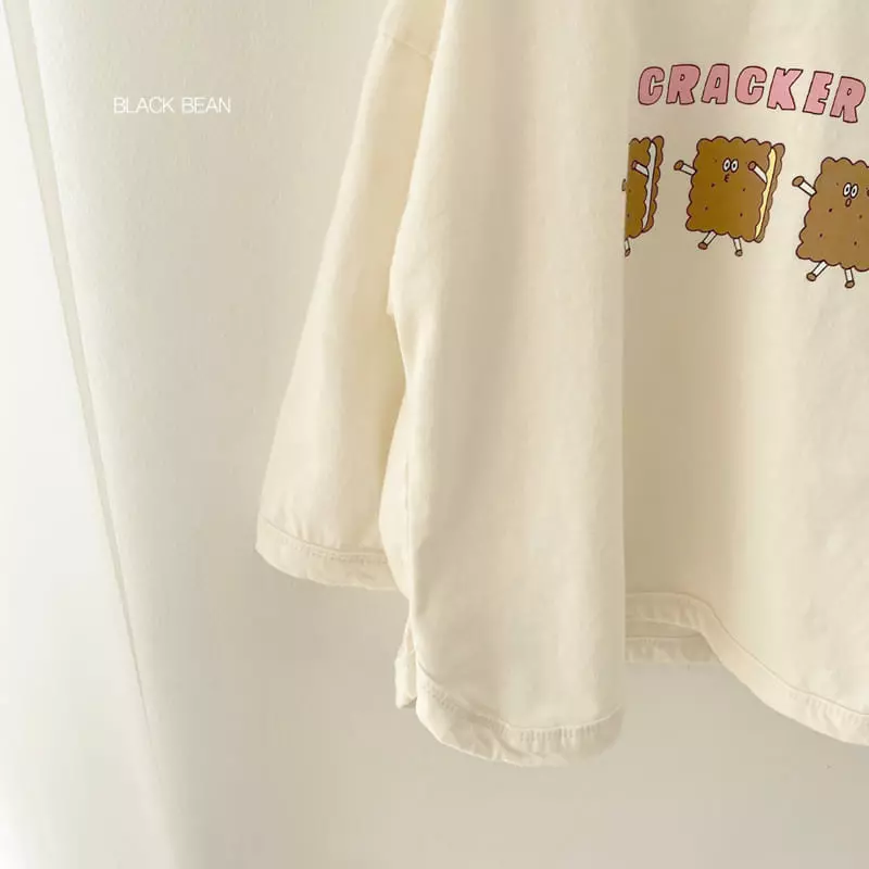 Black Bean - Korean Children Fashion - #minifashionista - Cracker Piping Tee - 8
