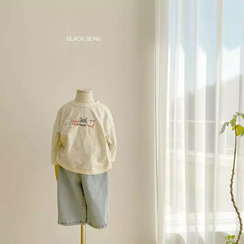 Black Bean - Korean Children Fashion - #minifashionista - Friends Piping Tee - 7