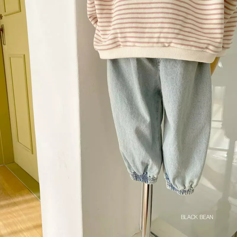 Black Bean - Korean Children Fashion - #minifashionista - Jogger Jeans - 4