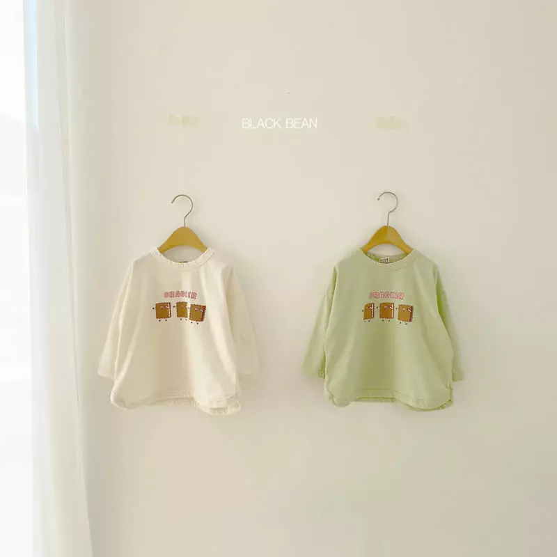 Black Bean - Korean Children Fashion - #prettylittlegirls - Cracker Piping Tee - 9
