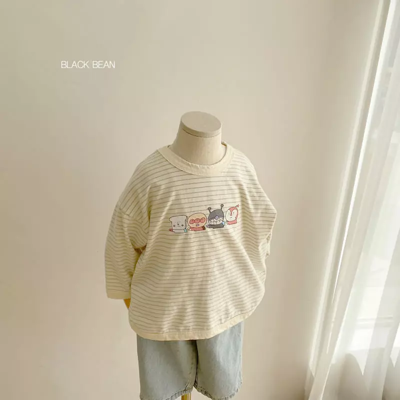 Black Bean - Korean Children Fashion - #prettylittlegirls - Friends Piping Tee - 8