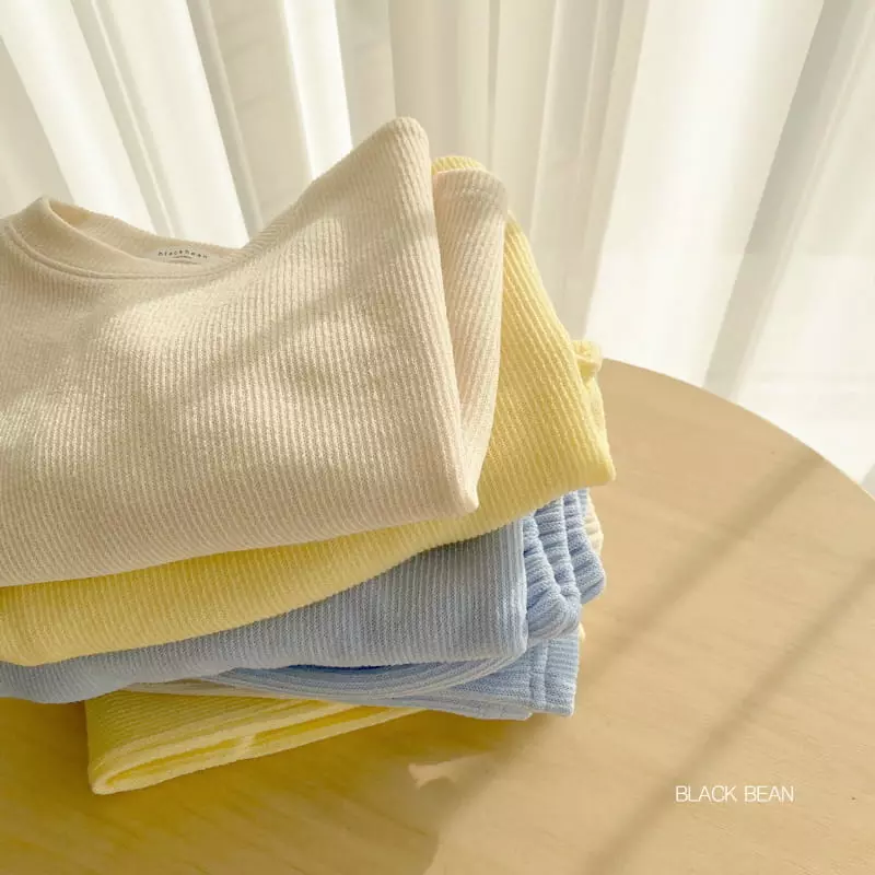 Black Bean - Korean Children Fashion - #toddlerclothing - Creamy Top Bottom Set