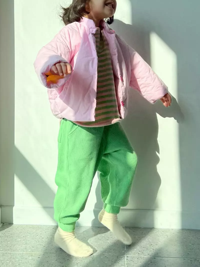 Bon Bon Butik - Korean Children Fashion - #childrensboutique - Waffle Jogger Pants - 12