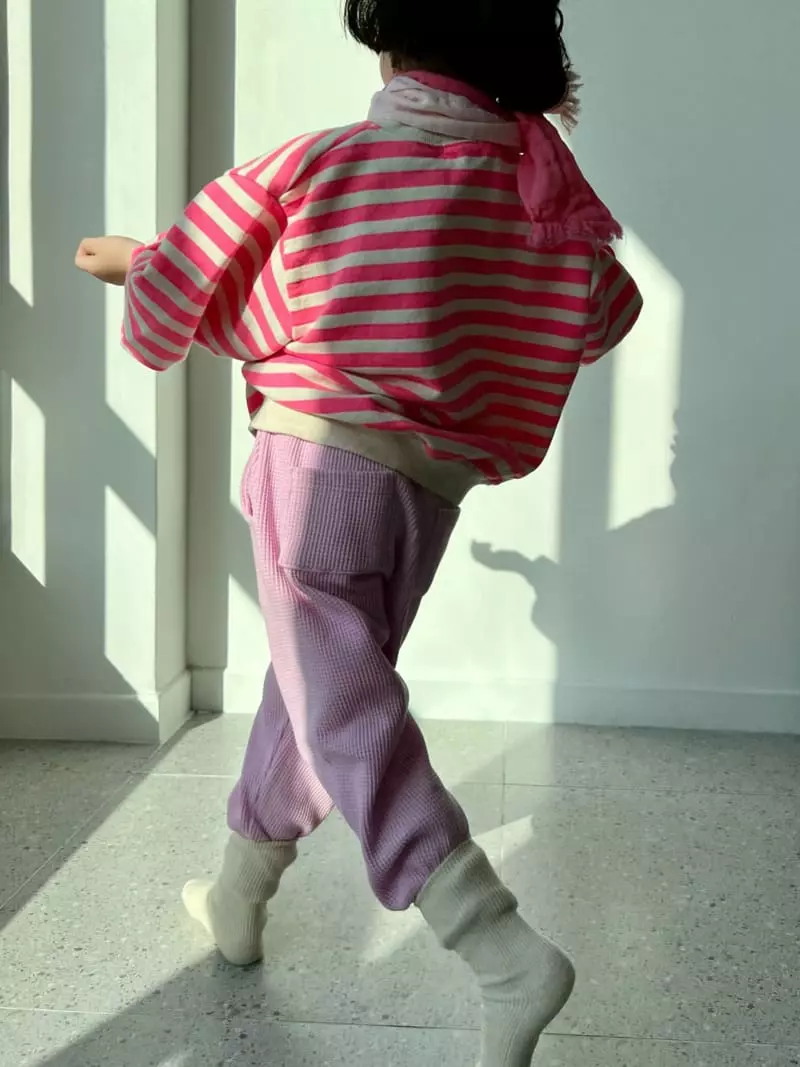Bon Bon Butik - Korean Children Fashion - #stylishchildhood - Waffle Jogger Pants - 10