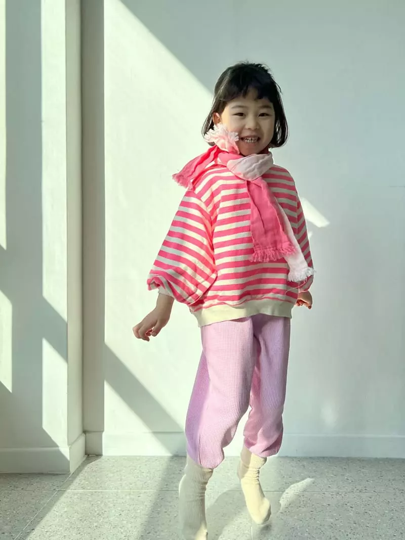 Bon Bon Butik - Korean Children Fashion - #toddlerclothing - Waffle Jogger Pants - 9