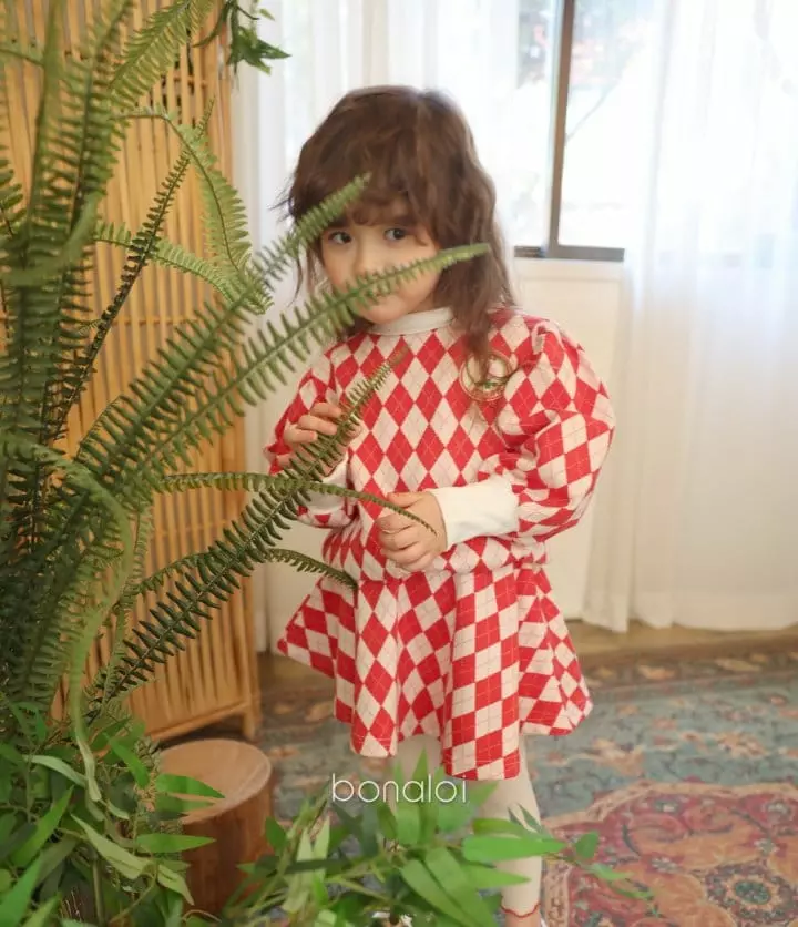 Bonaloi - Korean Children Fashion - #Kfashion4kids - Dia Top Bottom Set - 5