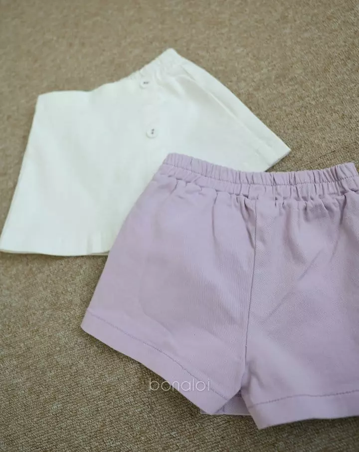 Bonaloi - Korean Children Fashion - #Kfashion4kids - Cotton Wrap Skirt Pants - 2