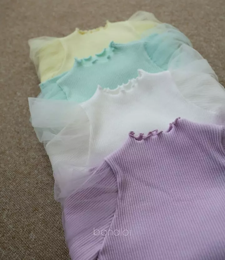Bonaloi - Korean Children Fashion - #Kfashion4kids - Frema Mesh Tee