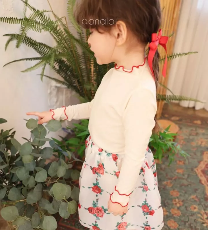 Bonaloi - Korean Children Fashion - #Kfashion4kids - 2 Stripes Tee - 12
