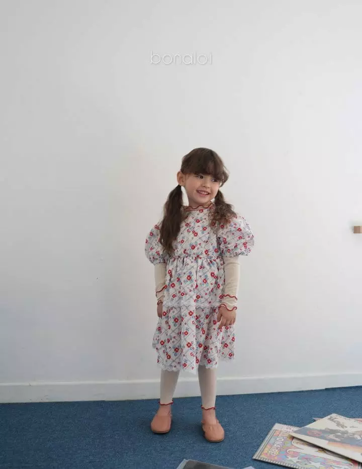 Bonaloi - Korean Children Fashion - #Kfashion4kids - Benchou Cancan One-piece - 10