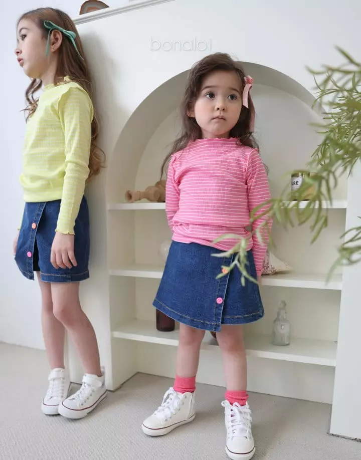 Bonaloi - Korean Children Fashion - #childofig - Stripes Tee - 8