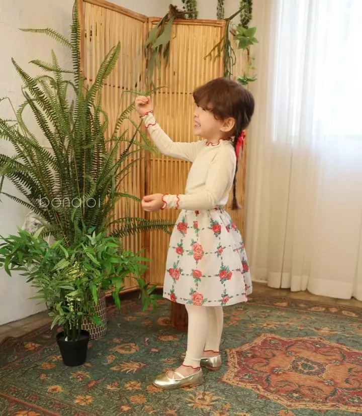 Bonaloi - Korean Children Fashion - #childofig - Rose Ogandy Skirt - 6