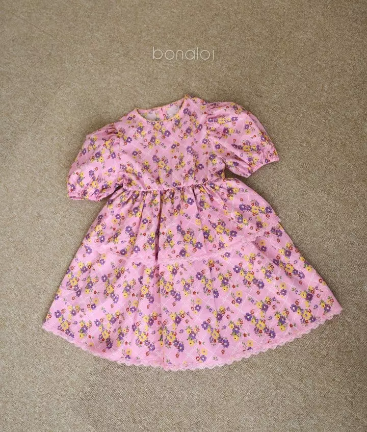Bonaloi - Korean Children Fashion - #childofig - Benchou Cancan One-piece - 2